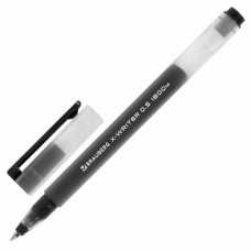 Ручка гелевая BRAUBERG "X-WRITER 1800", УВЕЛИЧЕННАЯ ДЛИНА ПИСЬМА 1 800 м, ЧЕРНАЯ, стандартный узел 0,5 мм